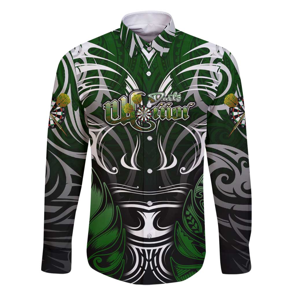 Personalised Warriors Maori Darts Family Matching Puletasi and Hawaiian Shirt New Zealand Darts Silver Fern