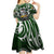 Personalised Warriors Maori Darts Kid Short Sleeve Dress New Zealand Darts Silver Fern