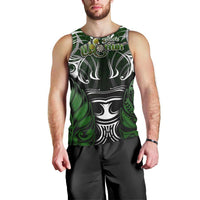 Personalised Warriors Maori Darts Men Tank Top New Zealand Darts Silver Fern