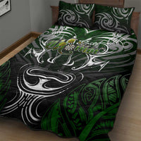 Warriors Maori Darts Quilt Bed Set New Zealand Darts Silver Fern