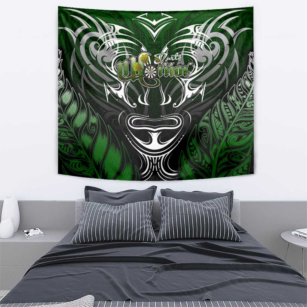 Warriors Maori Darts Tapestry New Zealand Darts Silver Fern