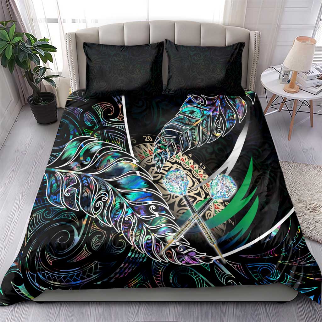 New Zealand Darts Bedding Set NZ Paua Shell Maori Fern