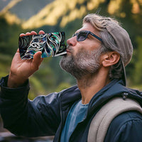 New Zealand Darts 4 in 1 Can Cooler Tumbler NZ Paua Shell Maori Fern