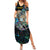 Personalised New Zealand Darts Family Matching Summer Maxi Dress and Hawaiian Shirt NZ Paua Shell Maori Fern