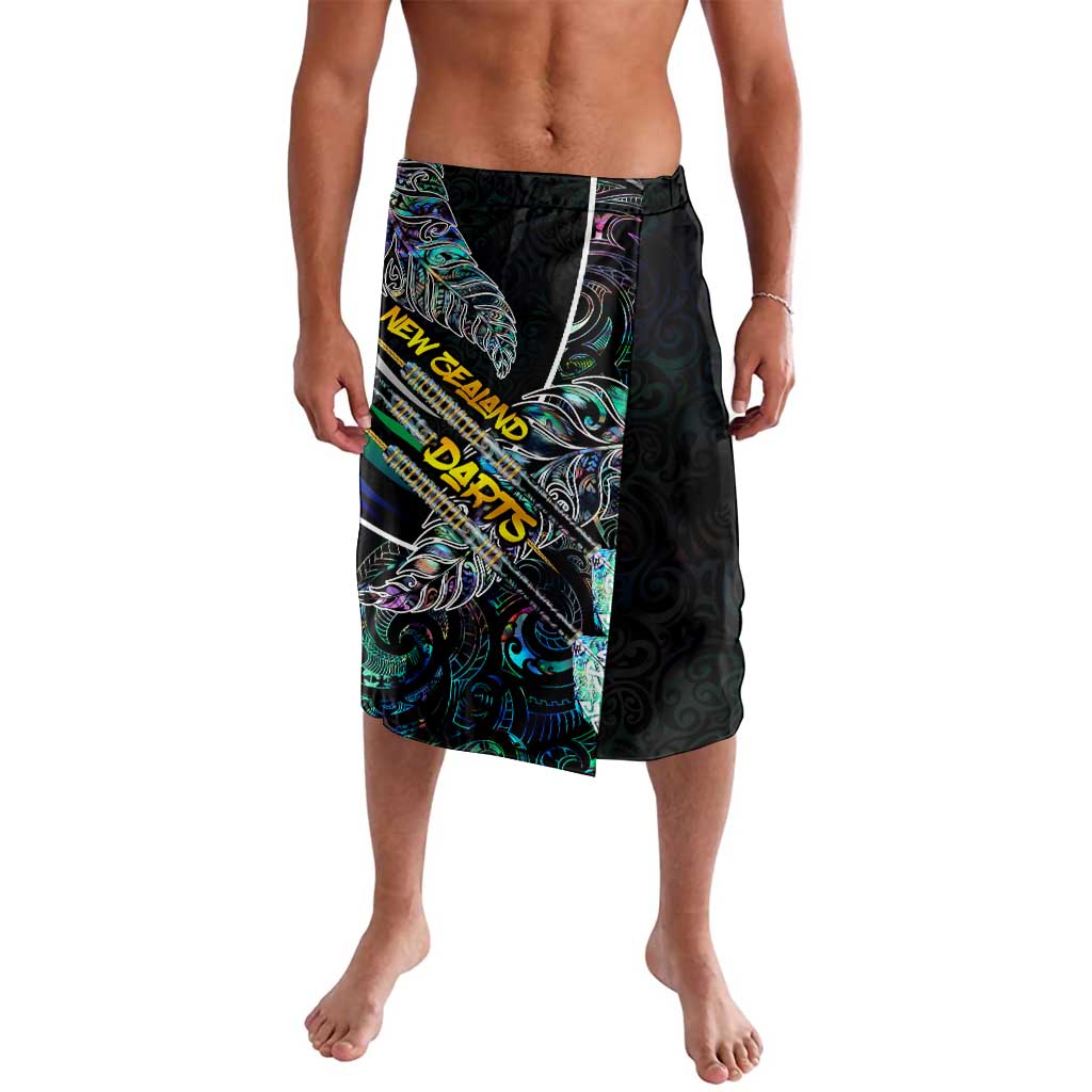 Personalised New Zealand Darts Lavalava NZ Paua Shell Maori Fern