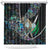 New Zealand Darts Shower Curtain NZ Paua Shell Maori Fern