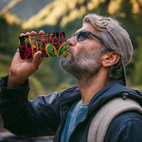 Vanuatu 45th Independence Anniversary 4 in 1 Can Cooler Tumbler Flower Melanesian Namele Turtle - Polynesian Pride