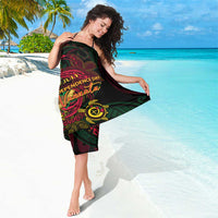 Vanuatu 45th Independence Anniversary Sarong Flower Melanesian Namele Turtle - Polynesian Pride