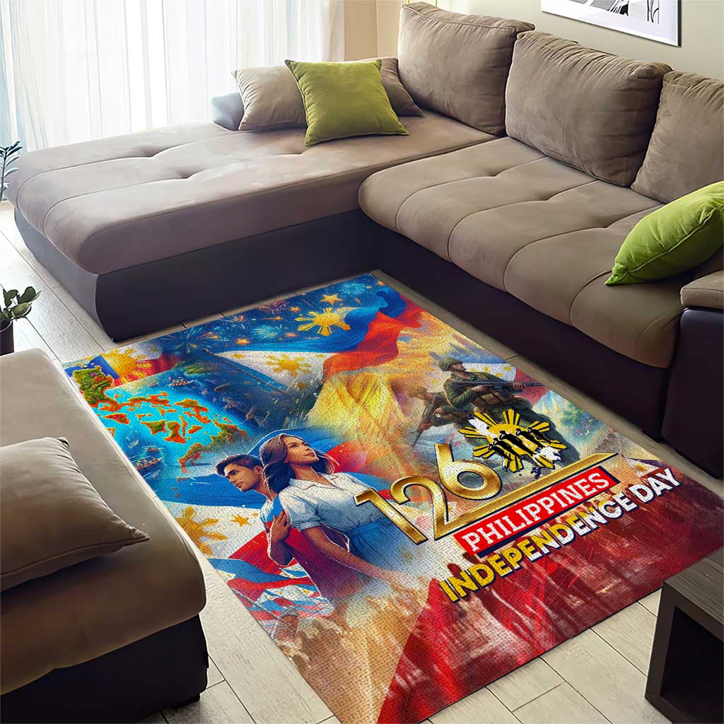 The Philippines 126th Independence Anniversary Area Rug Art Style - Polynesian Pride