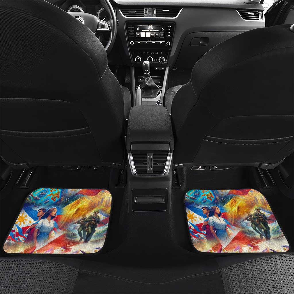 The Philippines 126th Independence Anniversary Car Mats Art Style - Polynesian Pride