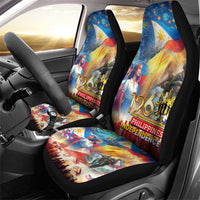 The Philippines 126th Independence Anniversary Car Seat Cover Art Style - Polynesian Pride