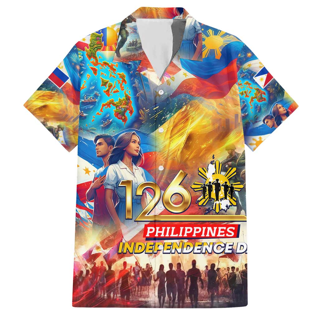Custom The Philippines 126th Independence Anniversary Hawaiian Shirt Art Style DT02 Art - Polynesian Pride