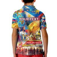 Custom The Philippines 126th Independence Anniversary Kid Polo Shirt Art Style DT02 - Polynesian Pride
