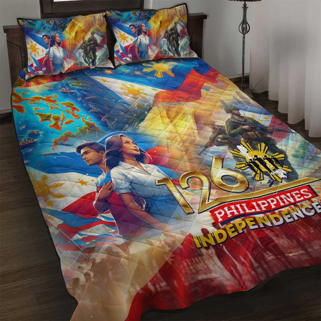 The Philippines 126th Independence Anniversary Quilt Bed Set Art Style DT02 Art - Polynesian Pride