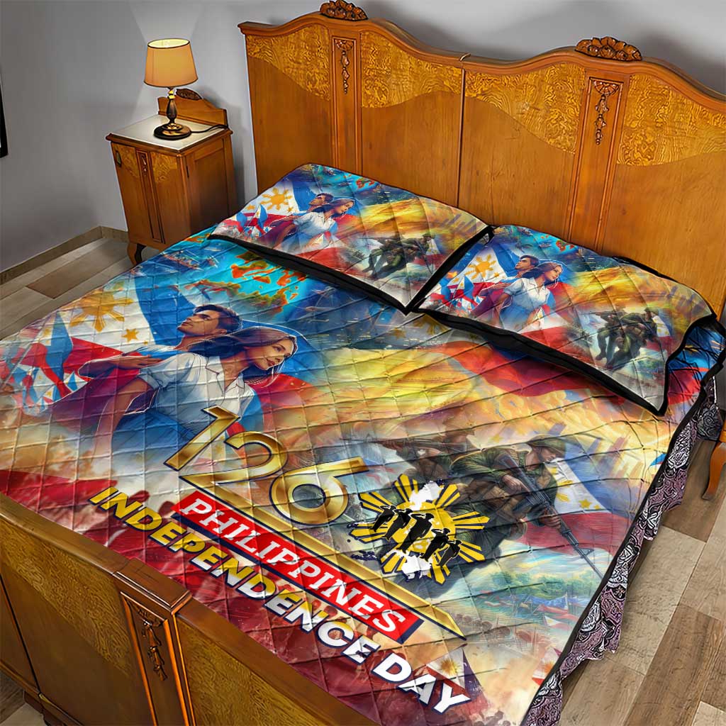 The Philippines 126th Independence Anniversary Quilt Bed Set Art Style - Polynesian Pride