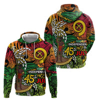 Personalized Vanuatu 45th Independence Anniversary Hoodie Melanesian Pattern Reggae - Polynesian Pride