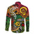 Personalized Vanuatu 45th Independence Anniversary Long Sleeve Button Shirt Melanesian Pattern Reggae - Polynesian Pride