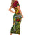 Personalized Vanuatu 45th Independence Anniversary Short Sleeve Bodycon Dress Melanesian Pattern Reggae - Polynesian Pride