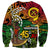 Personalized Vanuatu 45th Independence Anniversary Sweatshirt Melanesian Pattern Reggae - Polynesian Pride