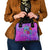 Dolphin Polynesia Shoulder Handbag Hibiscus Tropical Wave - Purple Vibes