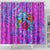 Dolphin Polynesia Shower Curtain Hibiscus Tropical Wave - Purple Vibes