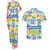 Surfing Christmas Couples Matching Tank Maxi Dress and Hawaiian Shirt Tropical Santa Let's Go Surfing DT02 Art - Polynesian Pride