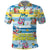 Surfing Christmas Polo Shirt Tropical Santa Let's Go Surfing DT02 Art - Polynesian Pride