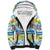 Surfing Christmas Sherpa Hoodie Tropical Santa Let's Go Surfing DT02 Unisex Art - Polynesian Pride