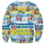 Surfing Christmas Sweatshirt Tropical Santa Let's Go Surfing DT02 - Polynesian Pride
