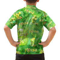 I Love Kiwi Family Matching Long Sleeve Bodycon Dress and Hawaiian Shirt New Zealand Kiwi Fruit Summer Cocktail DT02 - Polynesian Pride