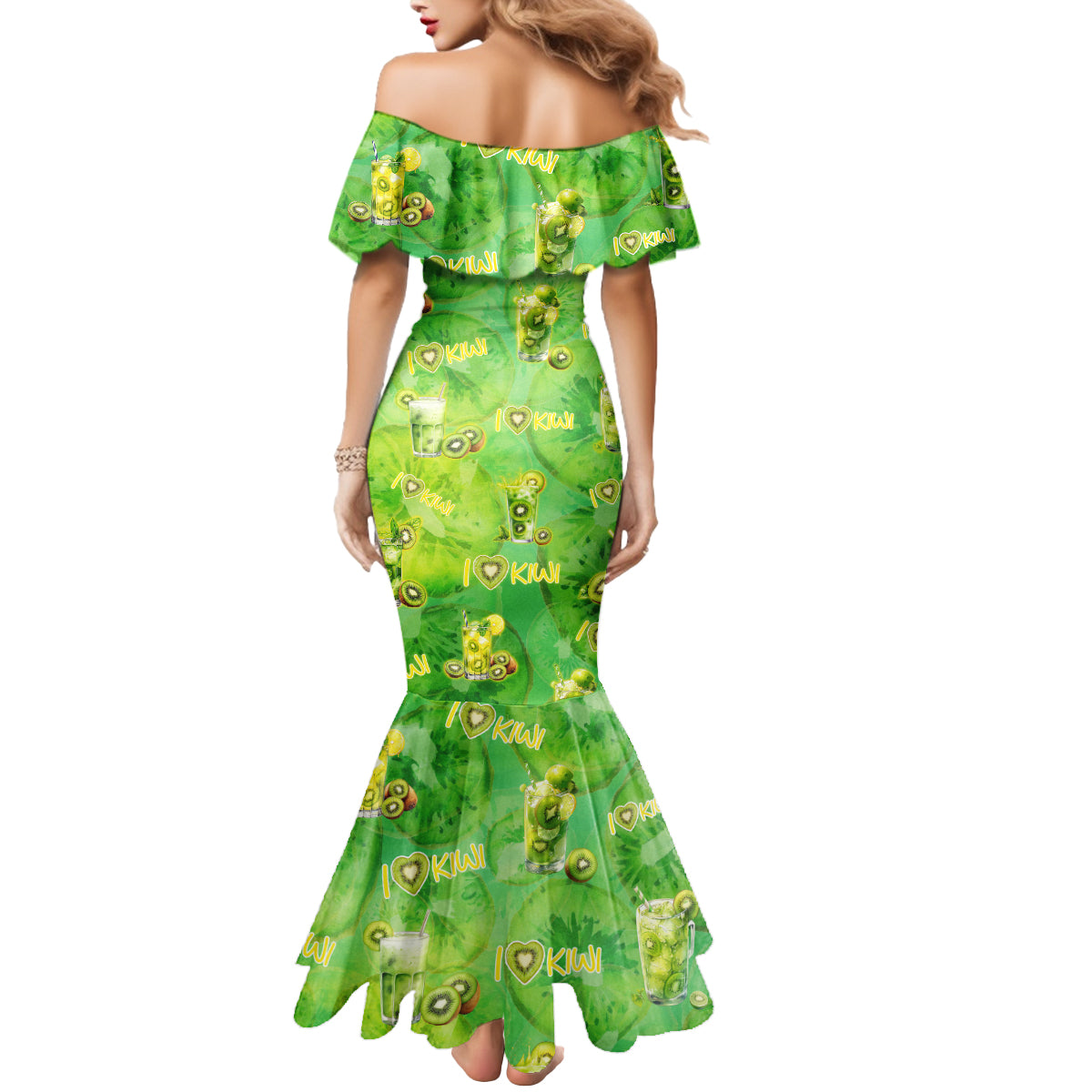 I Love Kiwi Mermaid Dress New Zealand Kiwi Fruit Summer Cocktail