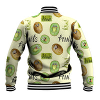 Kiwi Cute Humorous Baseball Jacket New Zealand Fruit