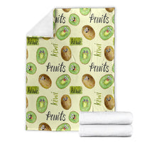 Kiwi Cute Humorous Blanket New Zealand Fruit