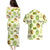 Kiwi Cute Humorous Couples Matching Puletasi and Hawaiian Shirt New Zealand Fruit