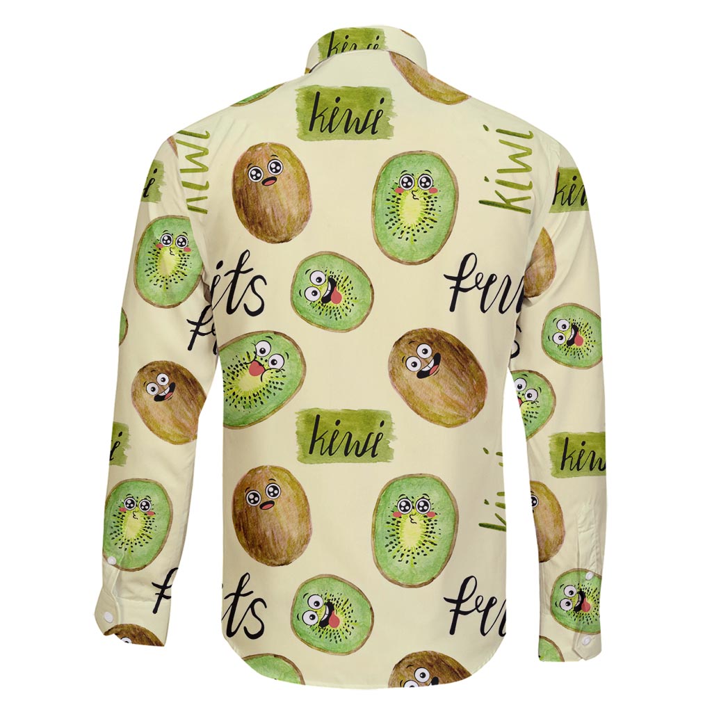 Kiwi Cute Humorous Family Matching Off Shoulder Maxi Dress and Hawaiian Shirt New Zealand Fruit
