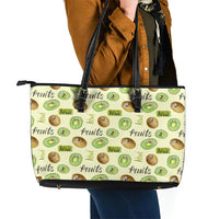 Kiwi Cute Humorous Leather Tote Bag New Zealand Fruit DT02 - Polynesian Pride