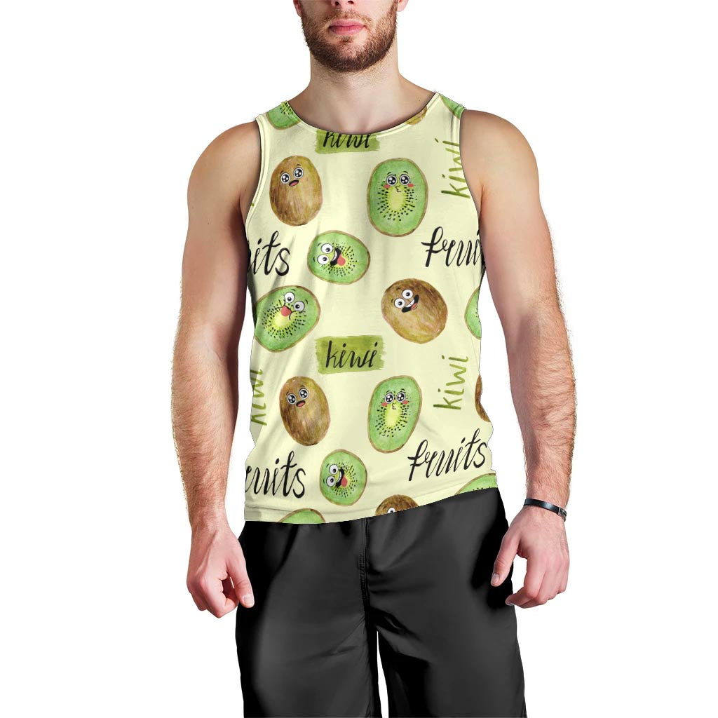 Kiwi Cute Humorous Men Tank Top New Zealand Fruit
