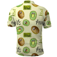 Kiwi Cute Humorous Polo Shirt New Zealand Fruit