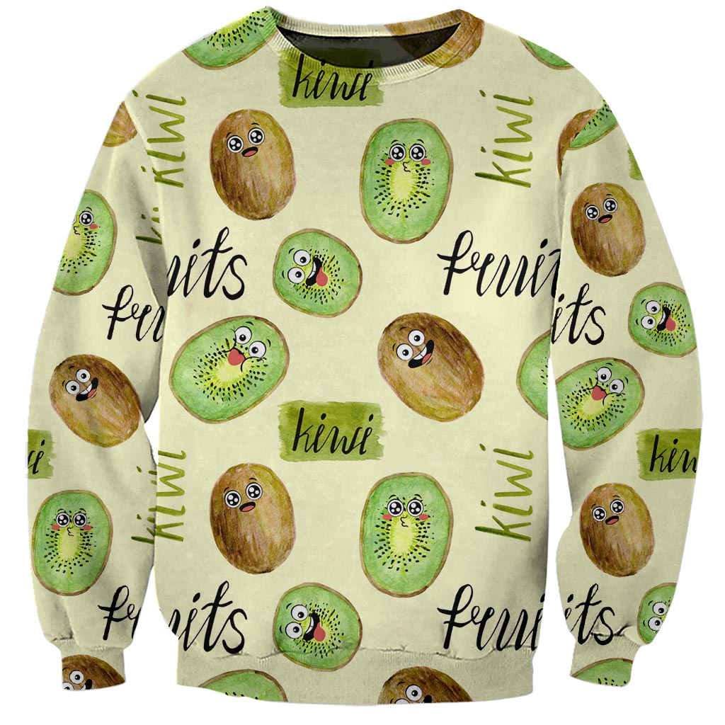 Kiwi Cute Humorous Sweatshirt New Zealand Fruit