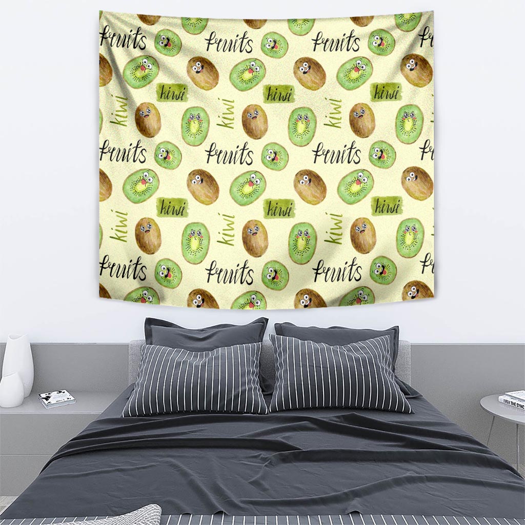 Kiwi Cute Humorous Tapestry New Zealand Fruit