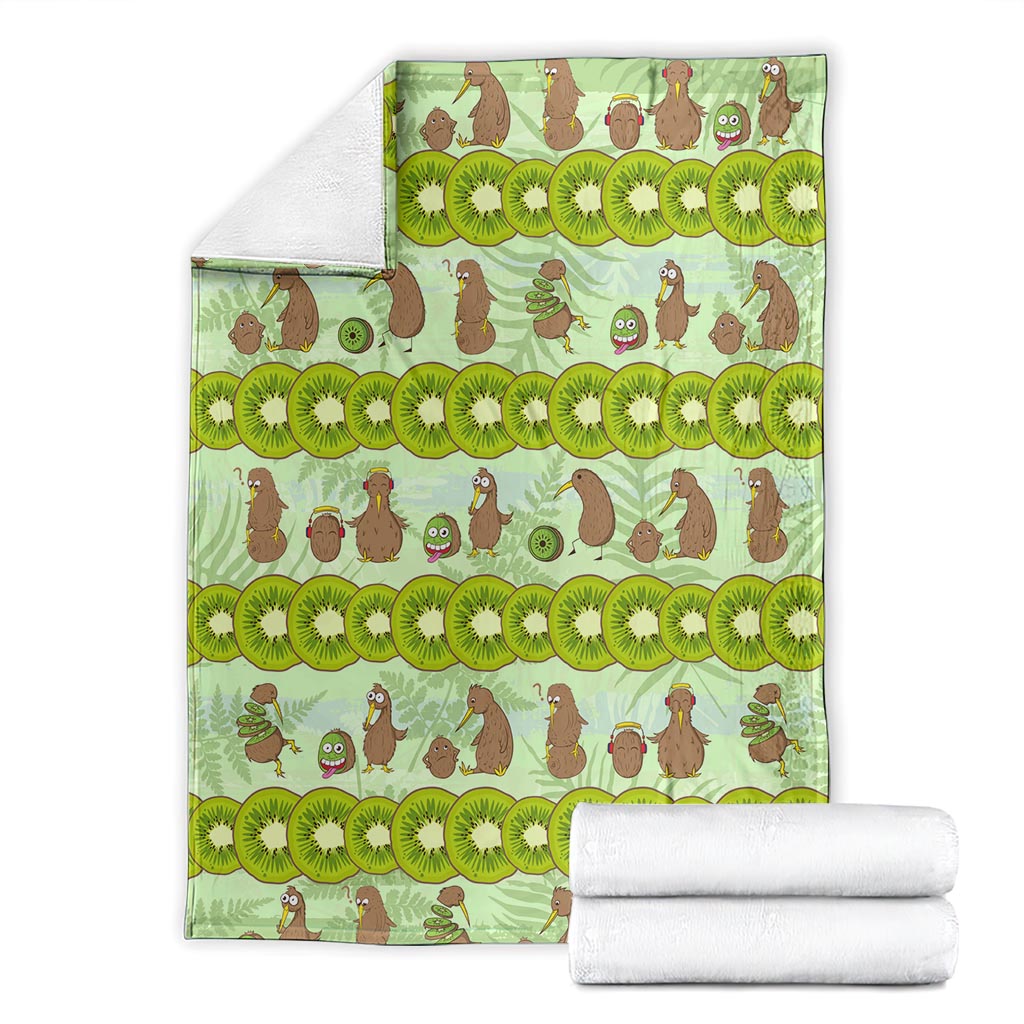 New Zealand Kiwi Fruit Witty Kiwi Bird Blanket