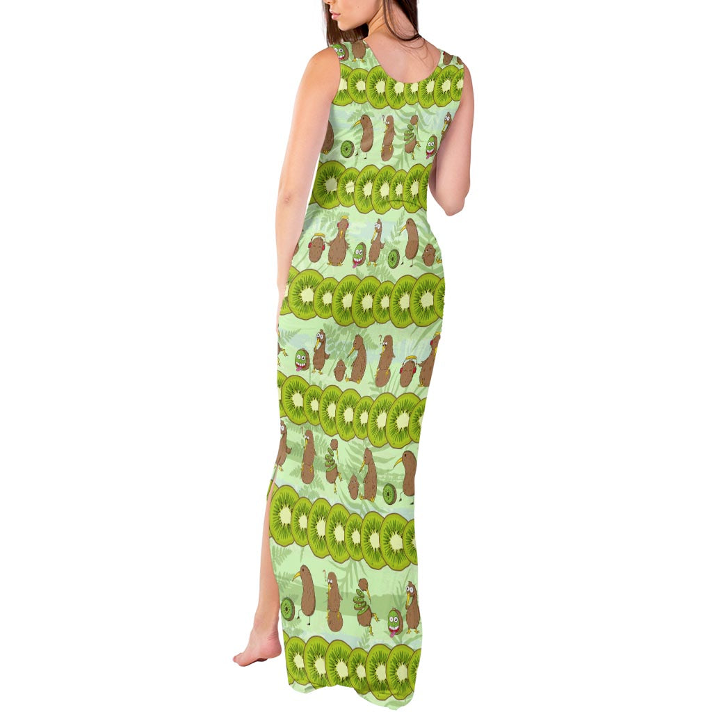 New Zealand Kiwi Fruit Witty Kiwi Bird Tank Maxi Dress DT02 - Polynesian Pride New Zealand Kiwi Fruit Witty Kiwi Bird Tank Maxi Dress DT02 - Polynesian Pride