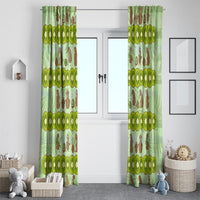 New Zealand Kiwi Fruit Witty Kiwi Bird Window Curtain DT02 - Polynesian Pride