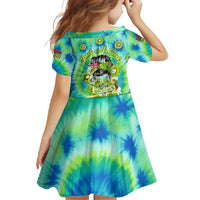 Just a Girl Who Loves Kiwis Family Matching Long Sleeve Bodycon Dress and Hawaiian Shirt New Zealand Tie Dye