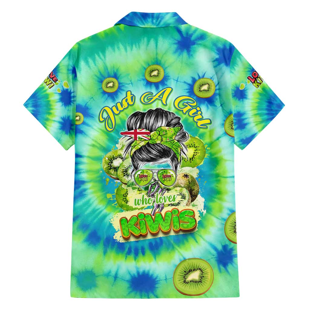 Just a Girl Who Loves Kiwis Family Matching Tank Maxi Dress and Hawaiian Shirt New Zealand Tie Dye DT02 - Polynesian Pride