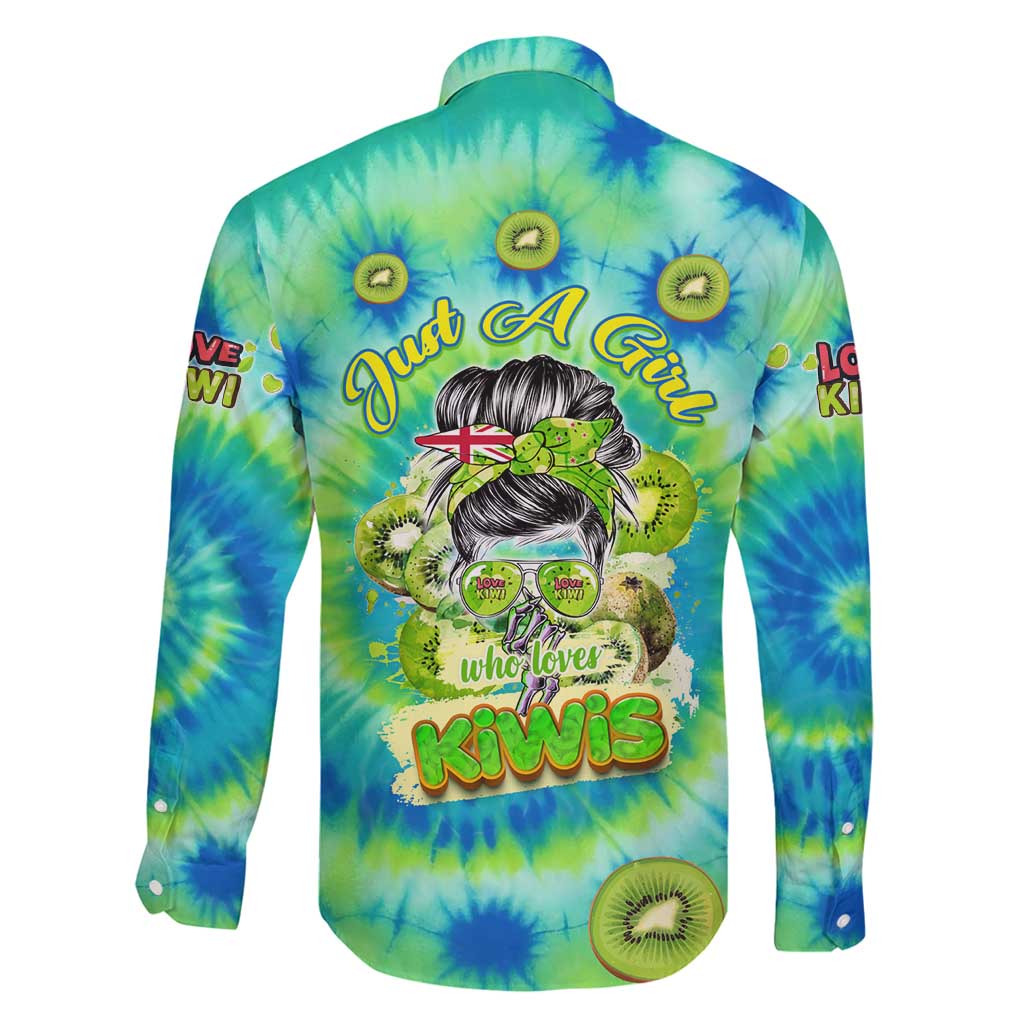 Just a Girl Who Loves Kiwis Family Matching Tank Maxi Dress and Hawaiian Shirt New Zealand Tie Dye DT02 - Polynesian Pride