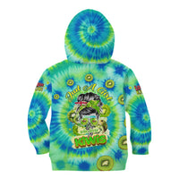 Just a Girl Who Loves Kiwis Kid Hoodie New Zealand Tie Dye