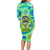 Just a Girl Who Loves Kiwis Long Sleeve Bodycon Dress New Zealand Tie Dye