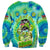 Just a Girl Who Loves Kiwis Sweatshirt New Zealand Tie Dye