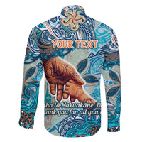 Hand In Hand Father's Day Polynesian Family Matching Off The Shoulder Long Sleeve Dress and Hawaiian Shirt Tribal Flower Pattern DT02 - Polynesian Pride